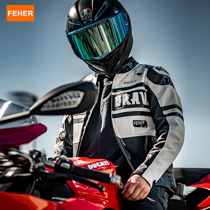 FEHER Leather Jackets for Motorcycle All Seasons Waterproof Comfortable Leisure Activities for Outdoor Sports Motorcycle Jackets
FEHER Leather Jackets for Motorcycle All Seasons Waterproof Comfortable Leisure Activities for Outdoor Sports Motorcycle Jackets