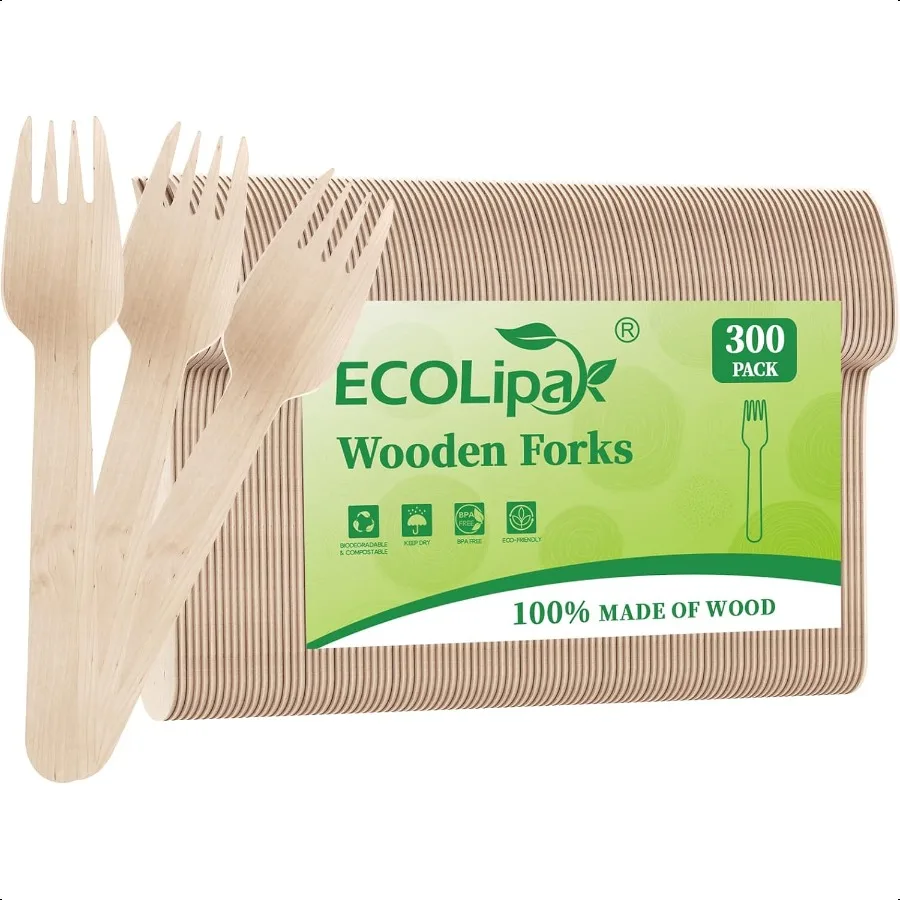 300 Count Wooden Forks Wooden Compostable Forks for Eating Party Camping Traveling Family Dinners
300 Count Wooden Forks Wooden Compostable Forks for Eating Party Camping Traveling Family Dinners