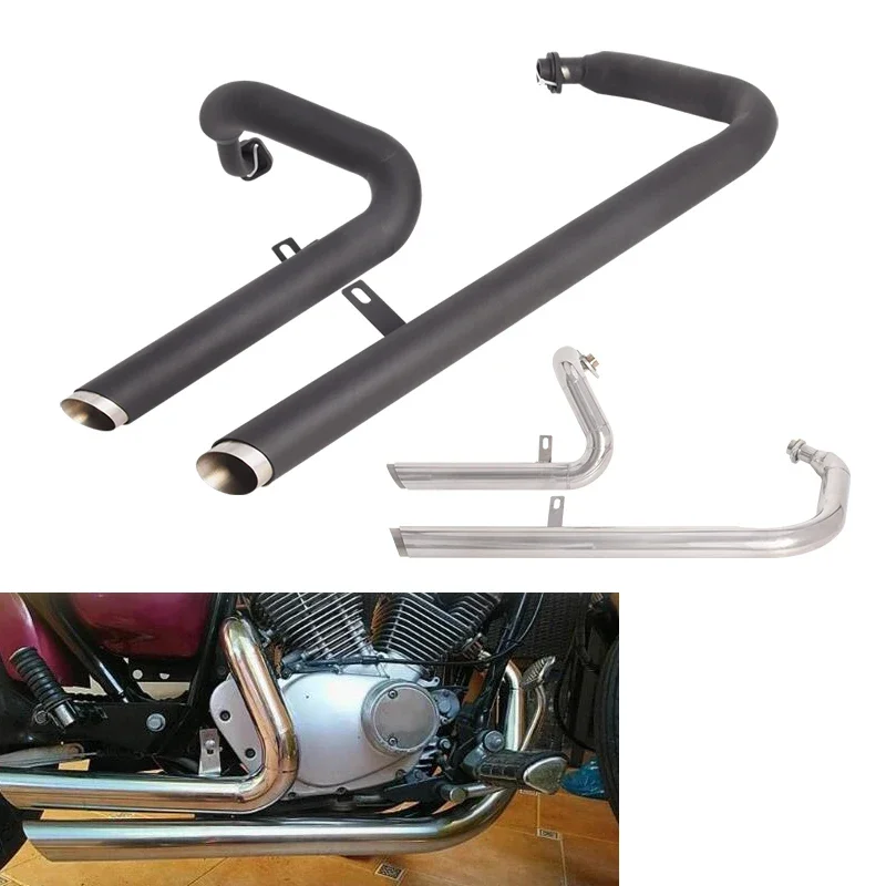 Full Exhaust System For Yamaha XV125 XV250 Black \ Silver Motorcycle Muffler Tips Header Pipe Virago 125 V Star 250 1995-2023
Full Exhaust System For Yamaha XV125 XV250 Black \ Silver Motorcycle Muffler Tips Header Pipe Virago 125 V Star 250 1995-2023