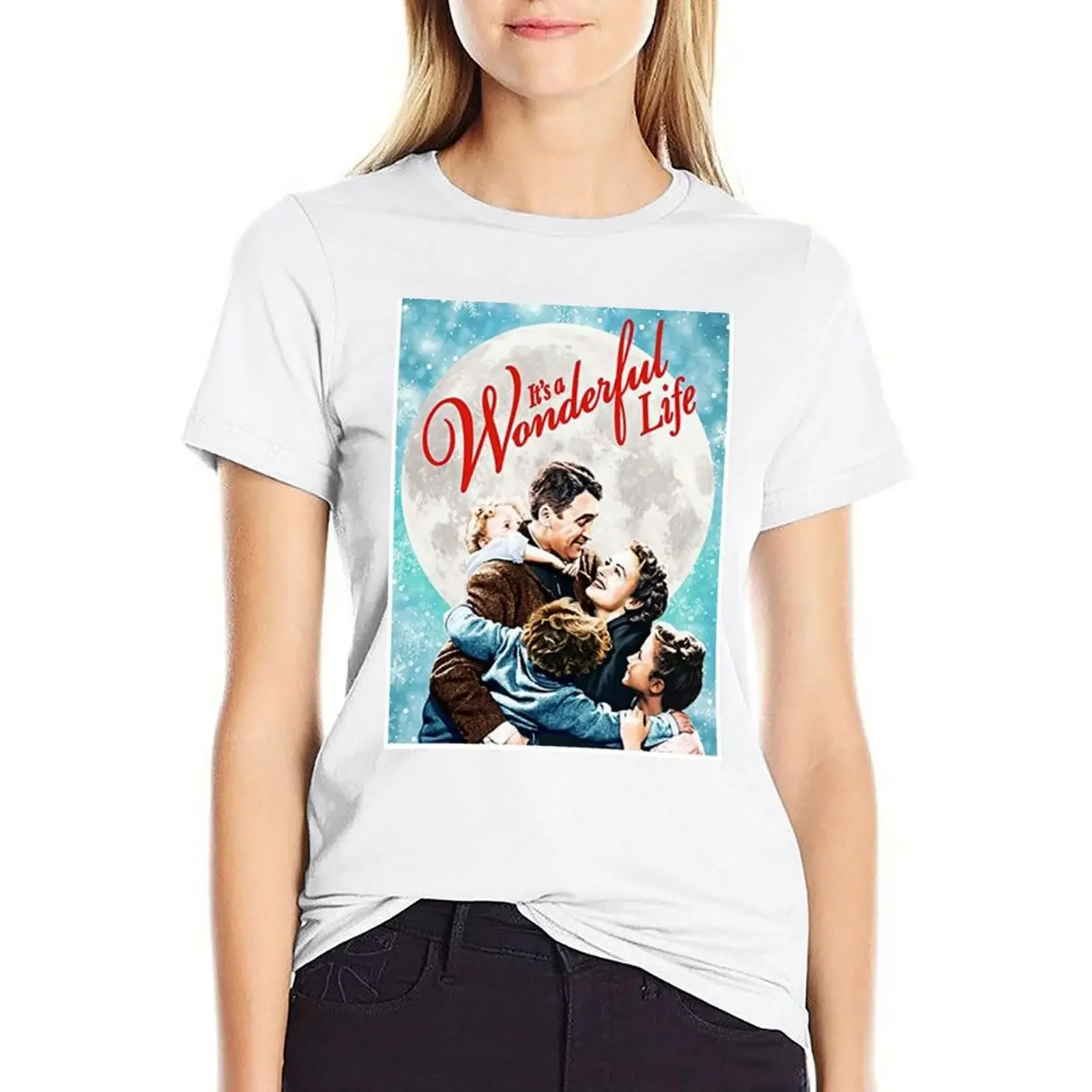 its wonderful life family T-shirt korean fashion graphics summer blouses woman 2024
its wonderful life family T-shirt korean fashion graphics summer blouses woman 2024