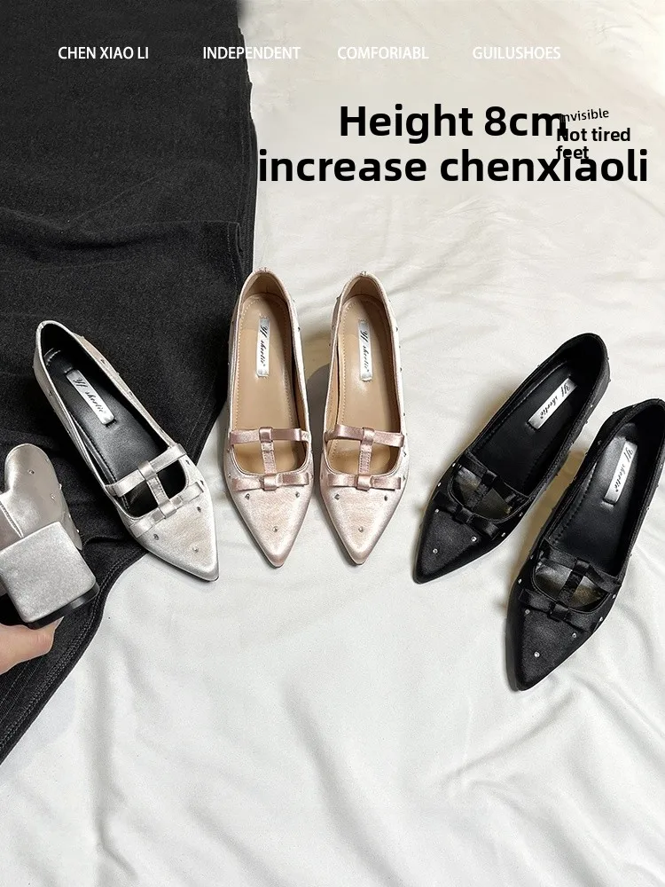 Туфли женские из овечьей кожи на каблуке 8 см, с острым носком и узлом, повседневные, универсальные, для работы, в корейском стиле
Туфли женские из овечьей кожи на каблуке 8 см, с острым носком и узлом, повседневные, универсальные, для работы, в корейском стиле