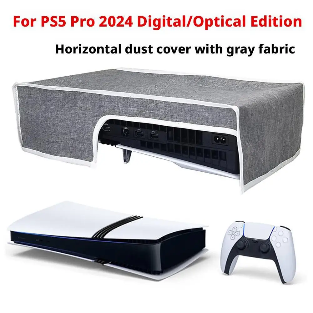Горизонтальный пылезащитный чехол для консоли PS5 Pro Digital/Optical Edition, защитный чехол от царапин, защитный чехол для хоста A7E3
Горизонтальный пылезащитный чехол для консоли PS5 Pro Digital/Optical Edition, защитный чехол от царапин, защитный чехол для хоста A7E3