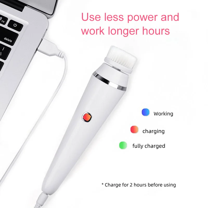 4 in 1 Electric Sonic Face Beauty Machine Waterproof Electric Facial Skin Cleansing Brush Spa Kit Exfoliating Massaging Features
4 in 1 Electric Sonic Face Beauty Machine Waterproof Electric Facial Skin Cleansing Brush Spa Kit Exfoliating Massaging Features