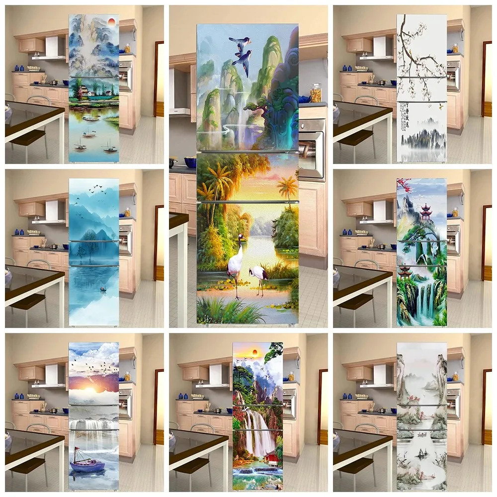 Plum Blossom Crane Scenery Refrigerator Stickers Waterproof Traditional Chinese Art Wrap for Kitchen Appliance Wardrobe Decor
Plum Blossom Crane Scenery Refrigerator Stickers Waterproof Traditional Chinese Art Wrap for Kitchen Appliance Wardrobe Decor