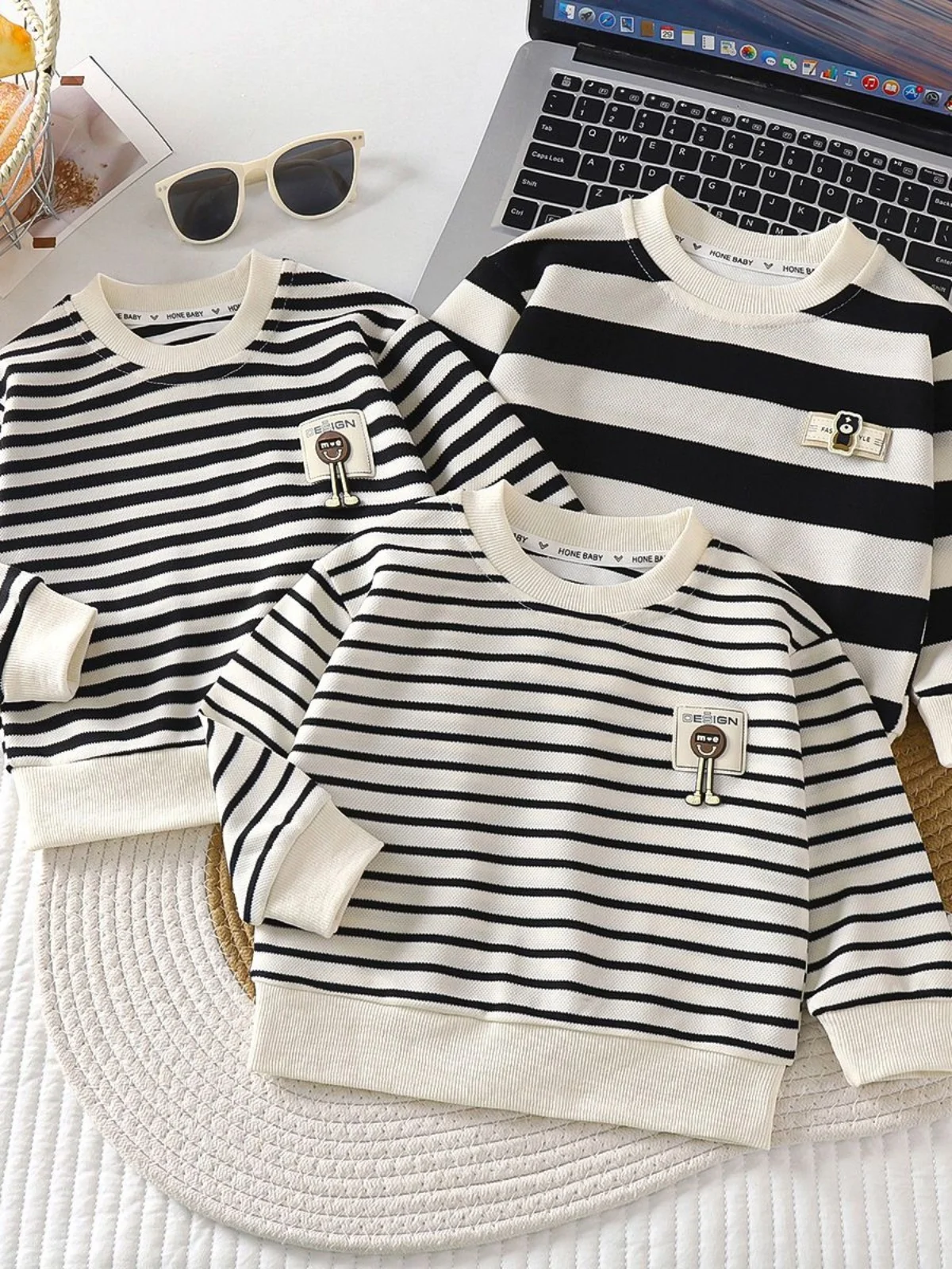 New 2024 Children's Casual Sweatirt Long Sve Overhead irt Boys' Outerwear Spring Autumn Striped Baby Clothes
New 2024 Children's Casual Sweatirt Long Sve Overhead irt Boys' Outerwear Spring Autumn Striped Baby Clothes
