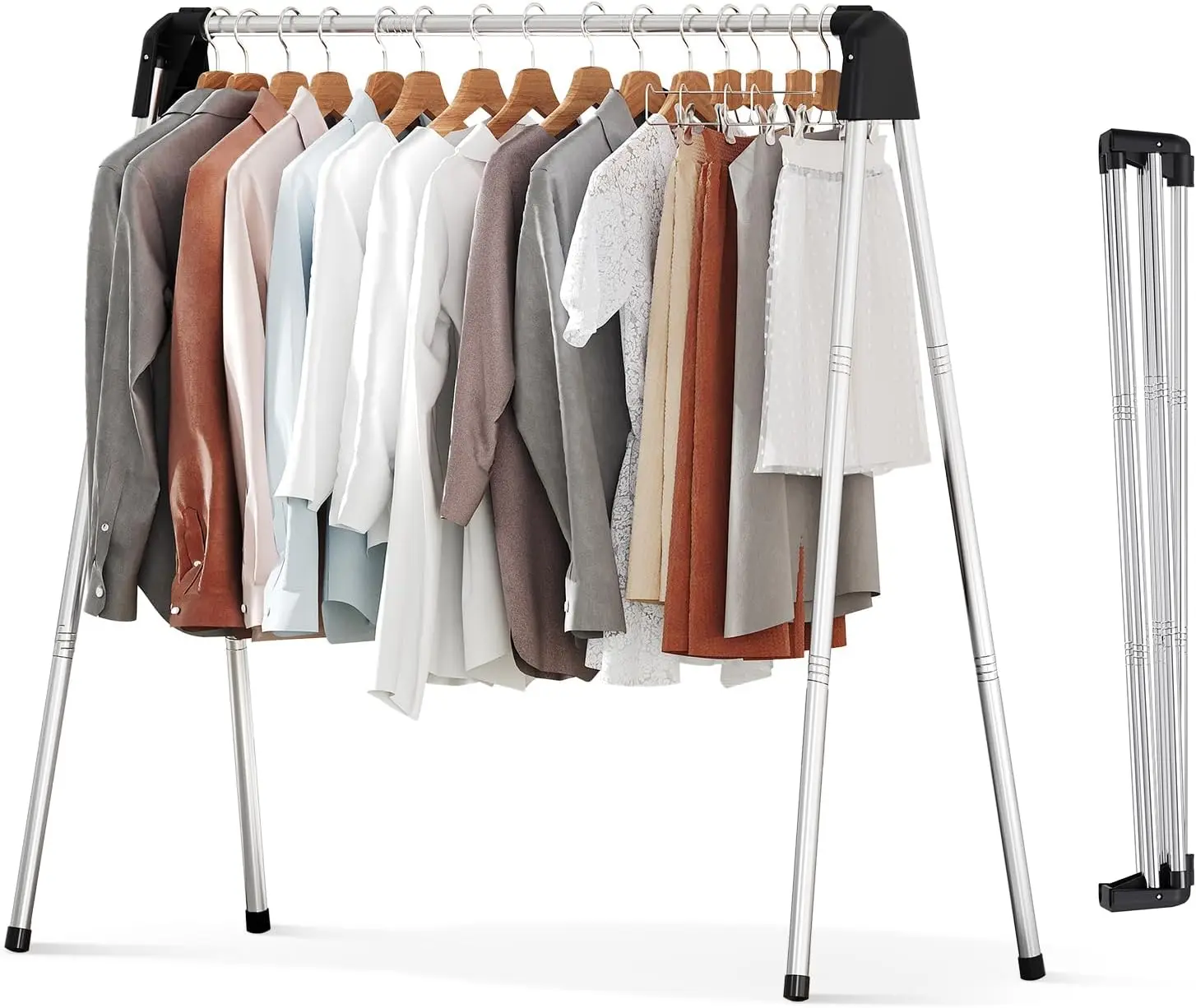 Clothes Drying Rack Foldable 55 Inch, Stainless Steel Laundry Drying Rack Collapsible, Clothes Hanger for Sweater Baby Clothes T
Clothes Drying Rack Foldable 55 Inch, Stainless Steel Laundry Drying Rack Collapsible, Clothes Hanger for Sweater Baby Clothes T