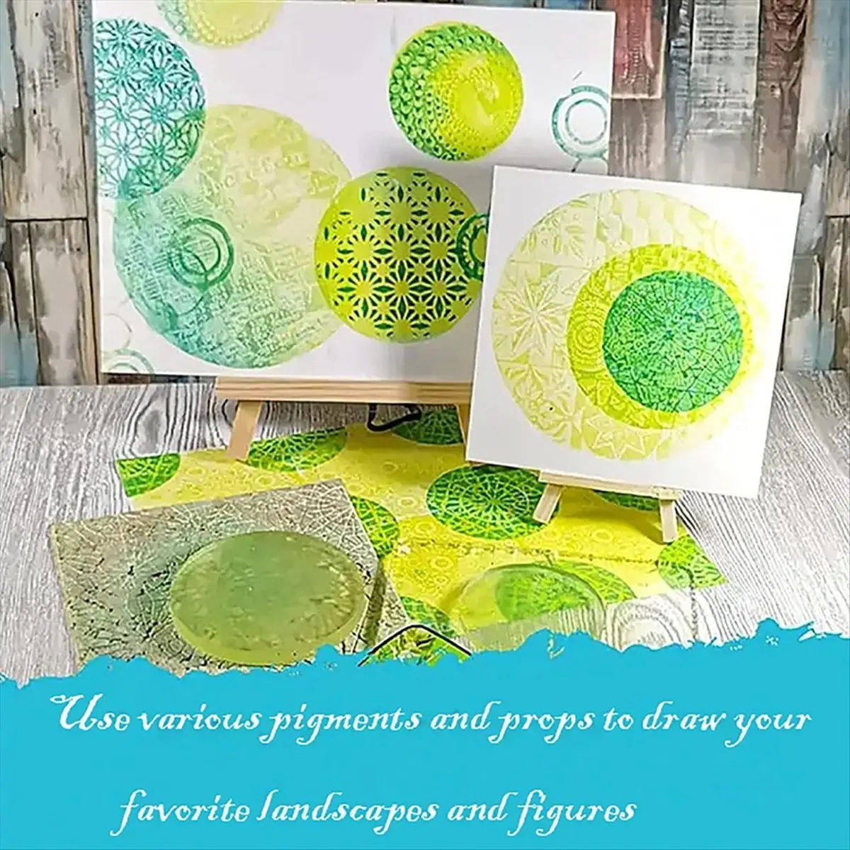 Gel Printing Plate Kit - 5x7" & 8x10" Reusable Gelli Plates for Monoprinting, Eco-Friendly,Easy to Clean Art Printmaking
Gel Printing Plate Kit - 5x7" & 8x10" Reusable Gelli Plates for Monoprinting, Eco-Friendly,Easy to Clean Art Printmaking