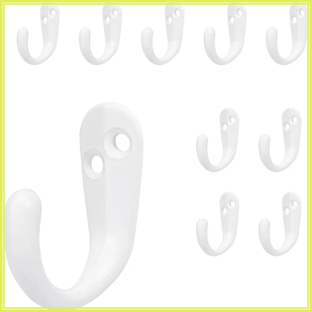 Heavy Duty Metal Single Prong Coat Hooks - Wall Mounted Rustproof Hooks for Towel, Hat, Key, Bag - 10 Pack
Heavy Duty Metal Single Prong Coat Hooks - Wall Mounted Rustproof Hooks for Towel, Hat, Key, Bag - 10 Pack