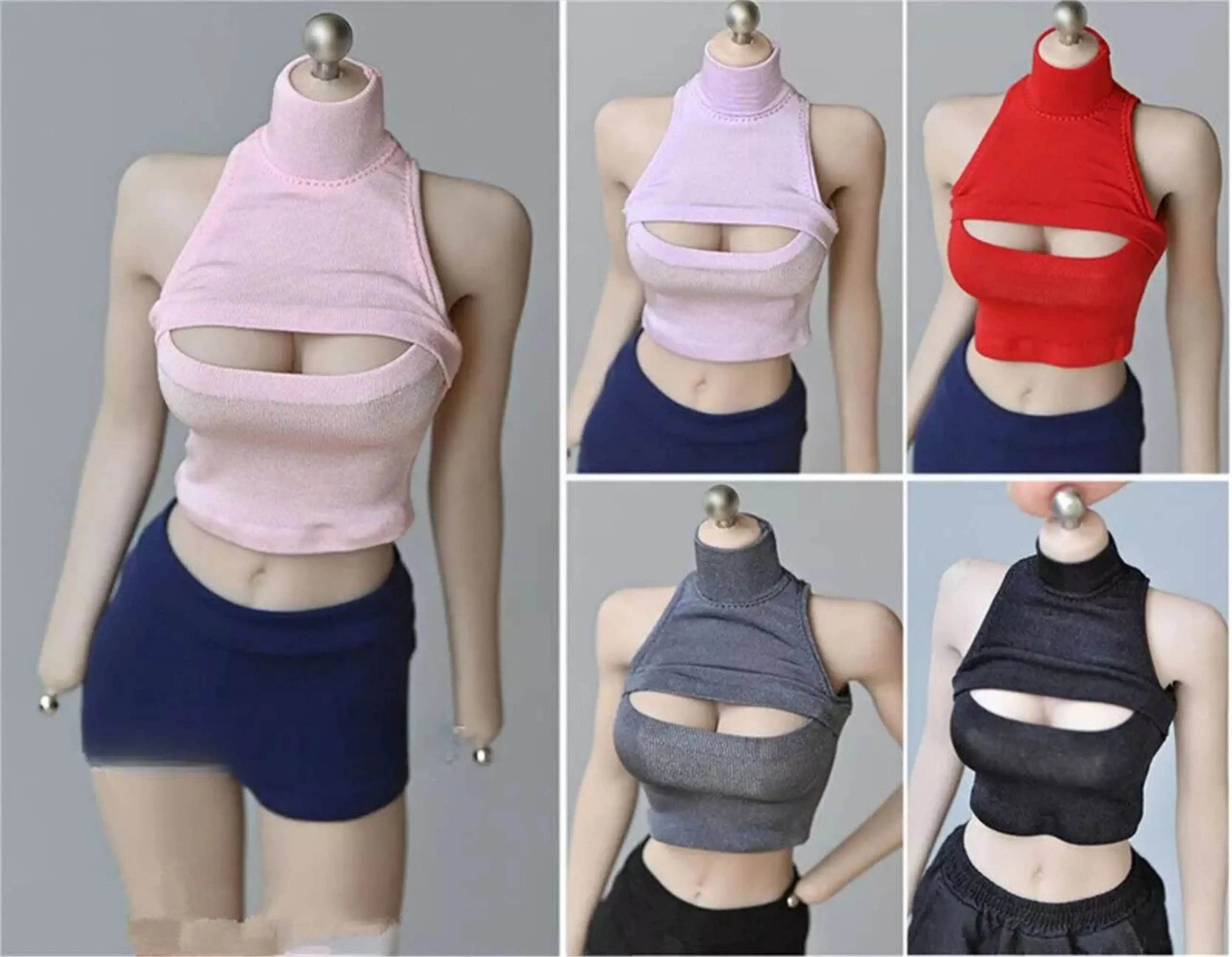 1/6 Female soldier model accessories clothing Open Chest Slim Tops Clothes For 12" Phicen TBLeague JO Figure Body
1/6 Female soldier model accessories clothing Open Chest Slim Tops Clothes For 12" Phicen TBLeague JO Figure Body