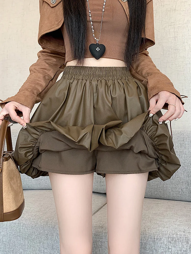Bla PU Leather Puff Skirt High Waist Women's Autumn Winter ort Cake Skirt Flower Bud Skirt Sli f Skirt for plus Size
Bla PU Leather Puff Skirt High Waist Women's Autumn Winter ort Cake Skirt Flower Bud Skirt Sli f Skirt for plus Size