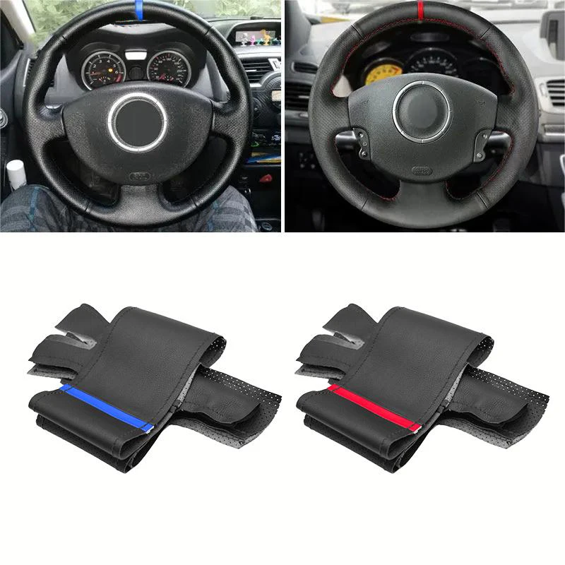 For Renault Megane 2 2003 2004 2005 2006 2007 2008 Kangoo 2008 Scenic 2 2003 - 2009 Car Inner Steering Wheel Cover Leather Trim
For Renault Megane 2 2003 2004 2005 2006 2007 2008 Kangoo 2008 Scenic 2 2003 - 2009 Car Inner Steering Wheel Cover Leather Trim