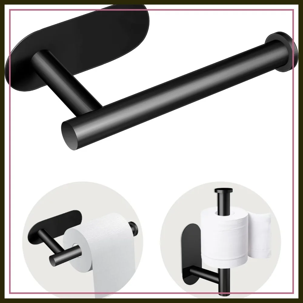 Stainless Steel Toilet Paper Holder, No Drilling Wall Mount, Waterproof Self Adhesive for Bathroom Kitchen
Stainless Steel Toilet Paper Holder, No Drilling Wall Mount, Waterproof Self Adhesive for Bathroom Kitchen