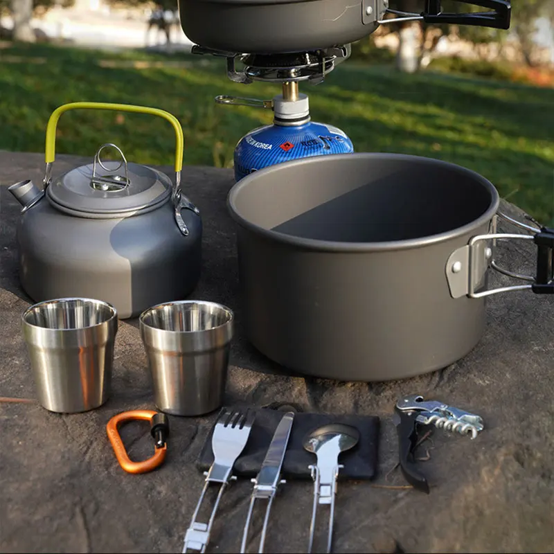 Portable Tableware Cooking Travel Cutlery Utensils Pot Pan Hiking Picnic Tools Green Handle Pot
Portable Tableware Cooking Travel Cutlery Utensils Pot Pan Hiking Picnic Tools Green Handle Pot
