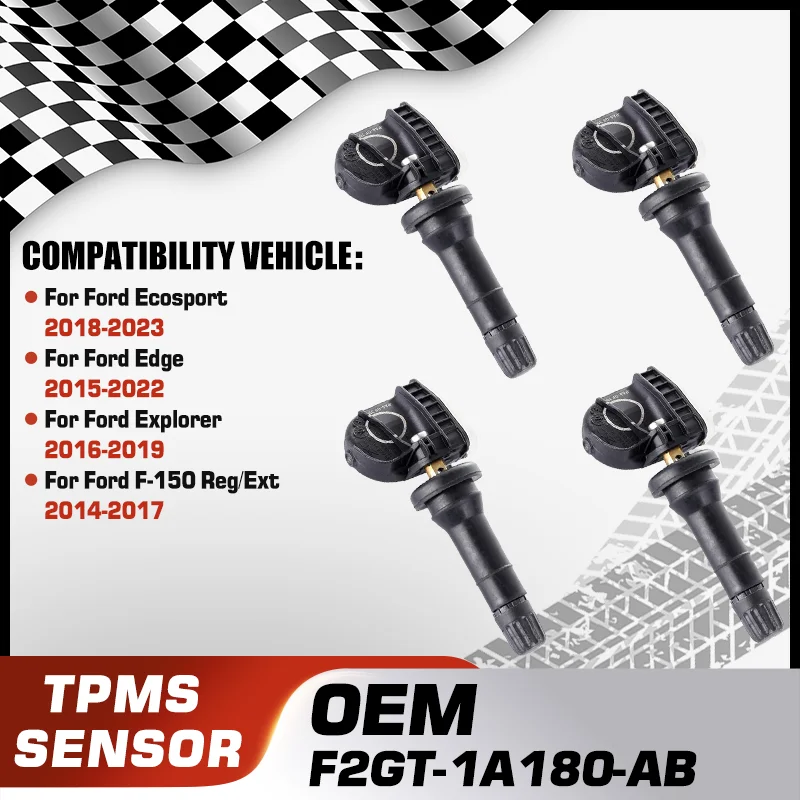 TPMS Tire Pressure Sensor For Ford Ecosport 2018-2023 Ford Edge 2015-2022 Ford Explorer 2016-2019 Ford F-150 Reg/Ext 2014-2017
TPMS Tire Pressure Sensor For Ford Ecosport 2018-2023 Ford Edge 2015-2022 Ford Explorer 2016-2019 Ford F-150 Reg/Ext 2014-2017
