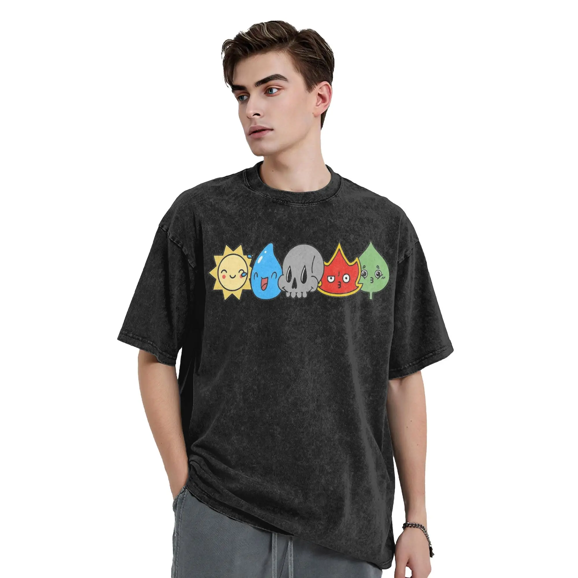 Magic Games Gathering W.U.B.R.G MTG T Shirts Washed 100% Cotton Harajuku T-Shirt Vintage Men Women Streetwear Summer Tee Shirt
Magic Games Gathering W.U.B.R.G MTG T Shirts Washed 100% Cotton Harajuku T-Shirt Vintage Men Women Streetwear Summer Tee Shirt