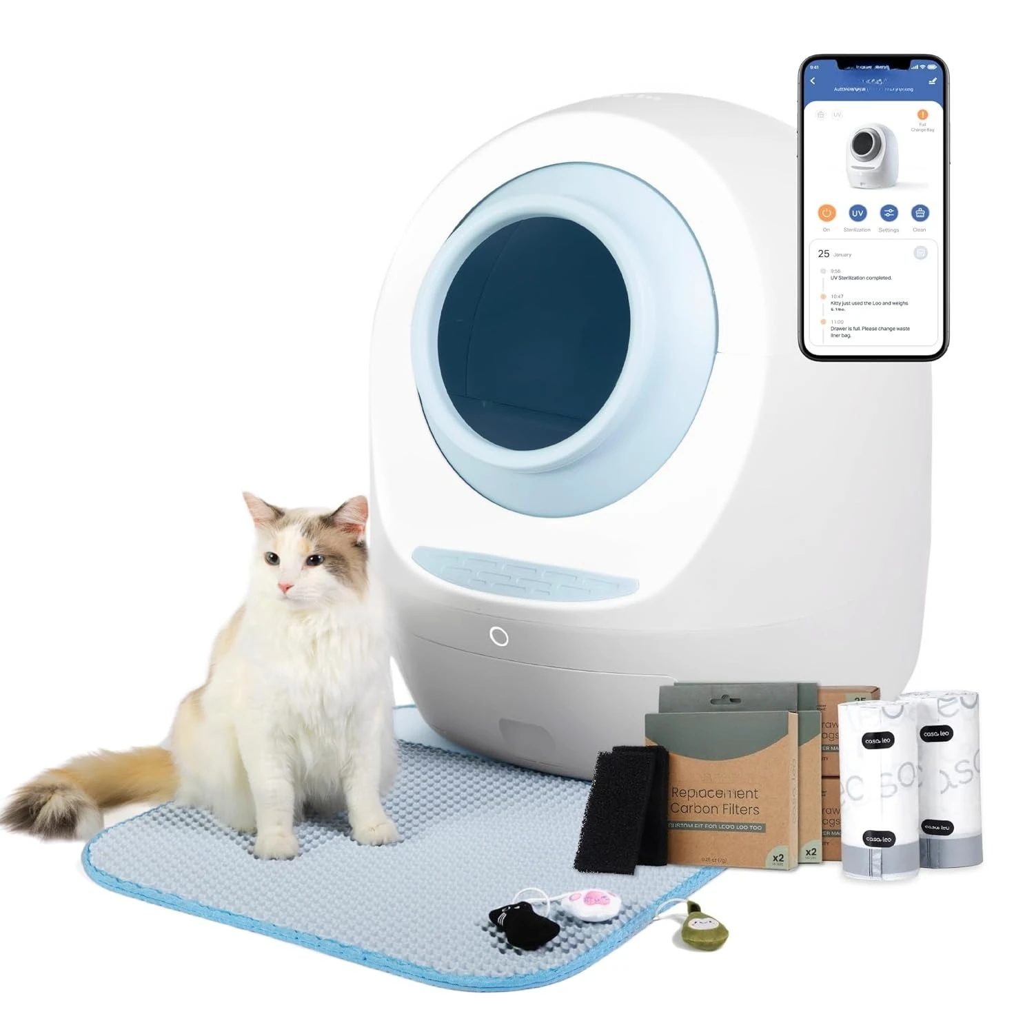 Самоочищающийся кошачий туалет Casa Leo Leo’s Loo Too – с УФ-лампой, настраиваемый под заказ
Самоочищающийся кошачий туалет Casa Leo Leo’s Loo Too – с УФ-лампой, настраиваемый под заказ