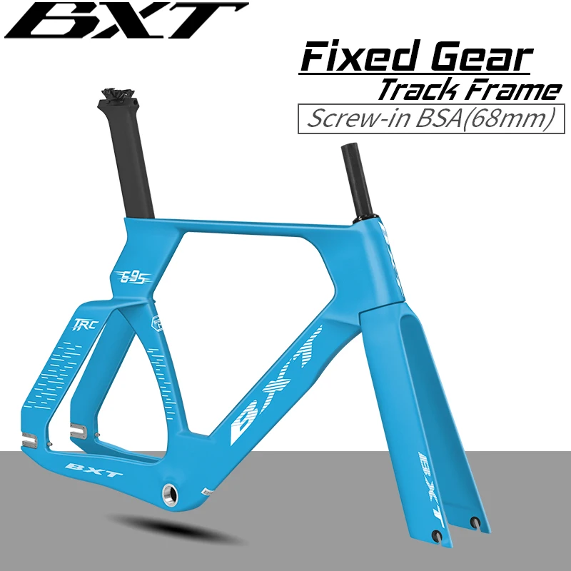 BXT Carbon Fiber T1000 Track Frame Fixed Gear 700C Single Speed Bike Frame
BXT Carbon Fiber T1000 Track Frame Fixed Gear 700C Single Speed Bike Frame
