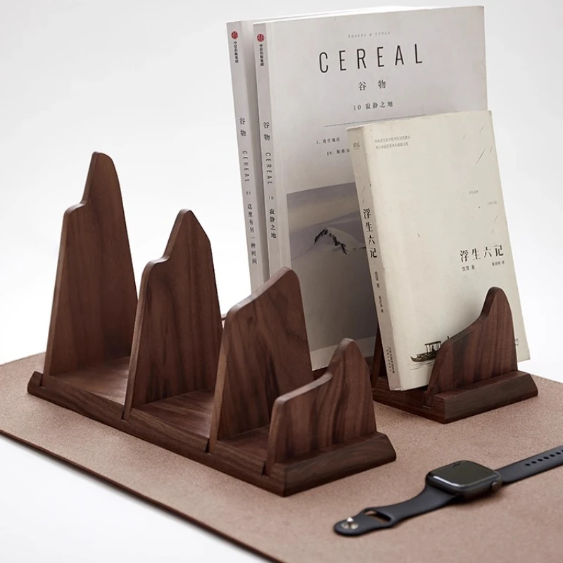 Black Walnut Bookends Creative Desktop Book Stand for Office Study Room Display Shelf with Modern Design Decorative Book Holder
Black Walnut Bookends Creative Desktop Book Stand for Office Study Room Display Shelf with Modern Design Decorative Book Holder