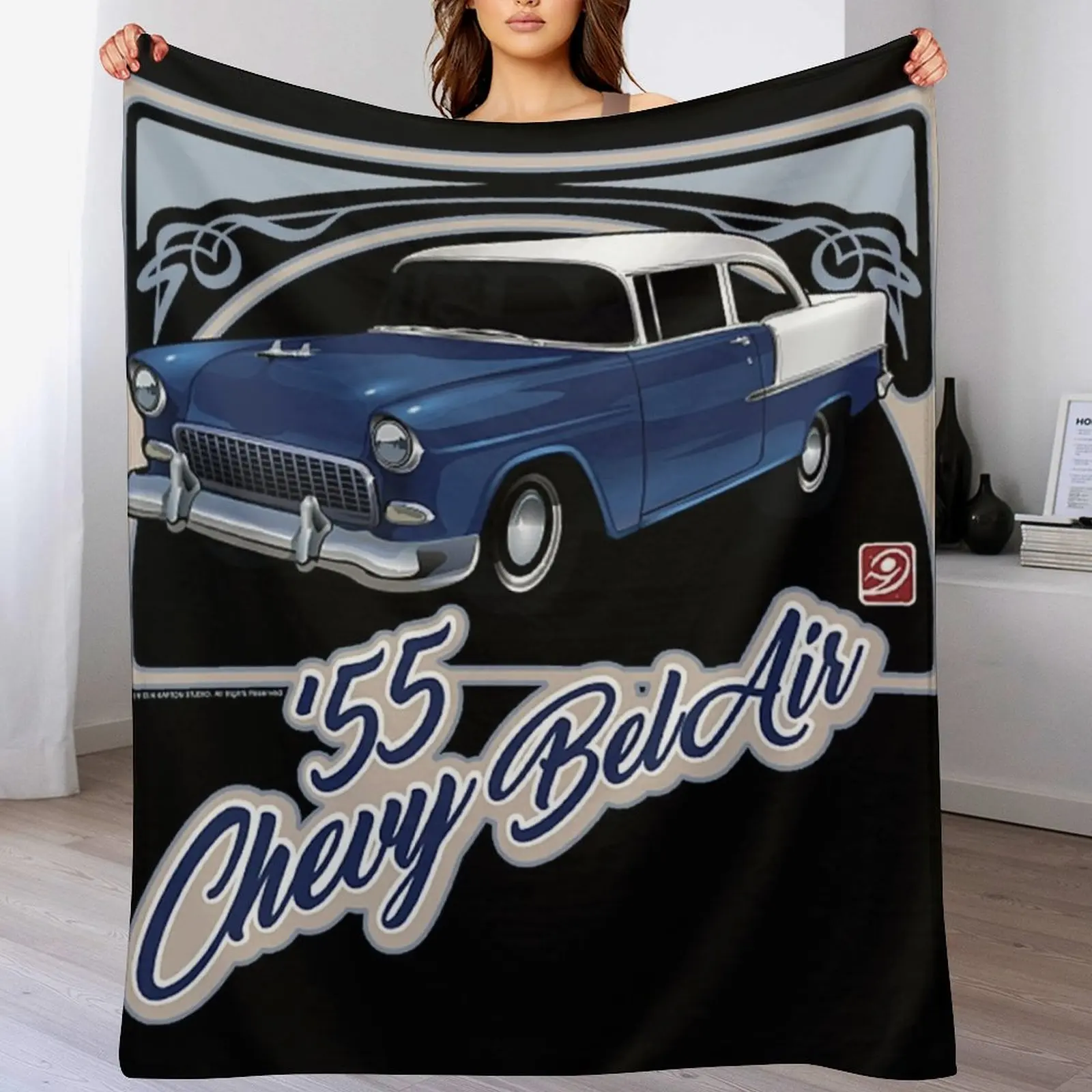 55 Chevy Bel Air Throw Blanket Machine Washable Soft Warm Blanket
55 Chevy Bel Air Throw Blanket Machine Washable Soft Warm Blanket
