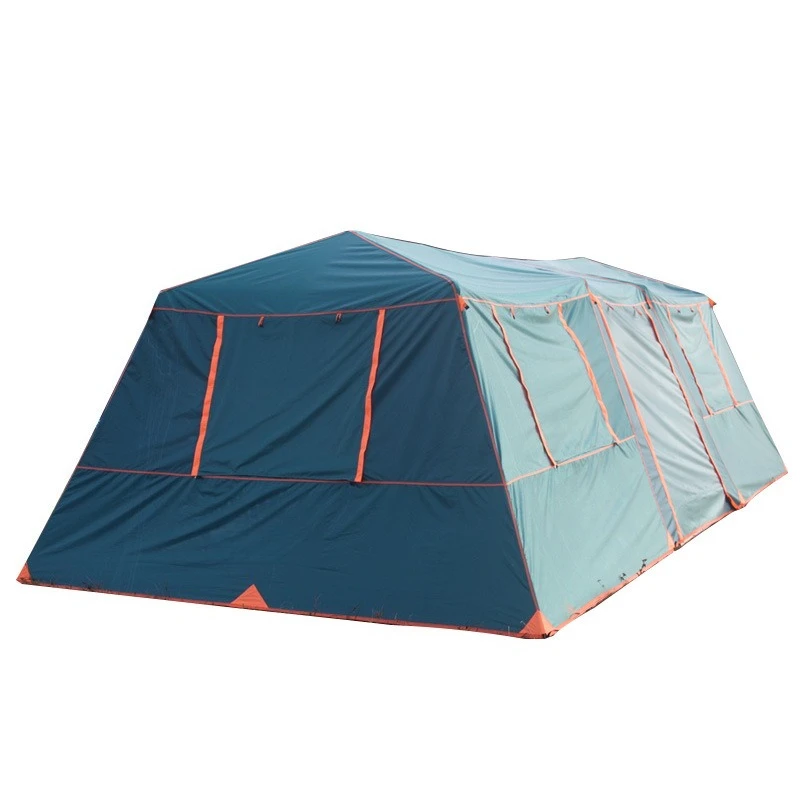 Outdoor four rooms and two halls bold automatic aluminum pole family team camping full cover vinyl waterproof sunscreen 
Outdoor four rooms and two halls bold automatic aluminum pole family team camping full cover vinyl waterproof sunscreen