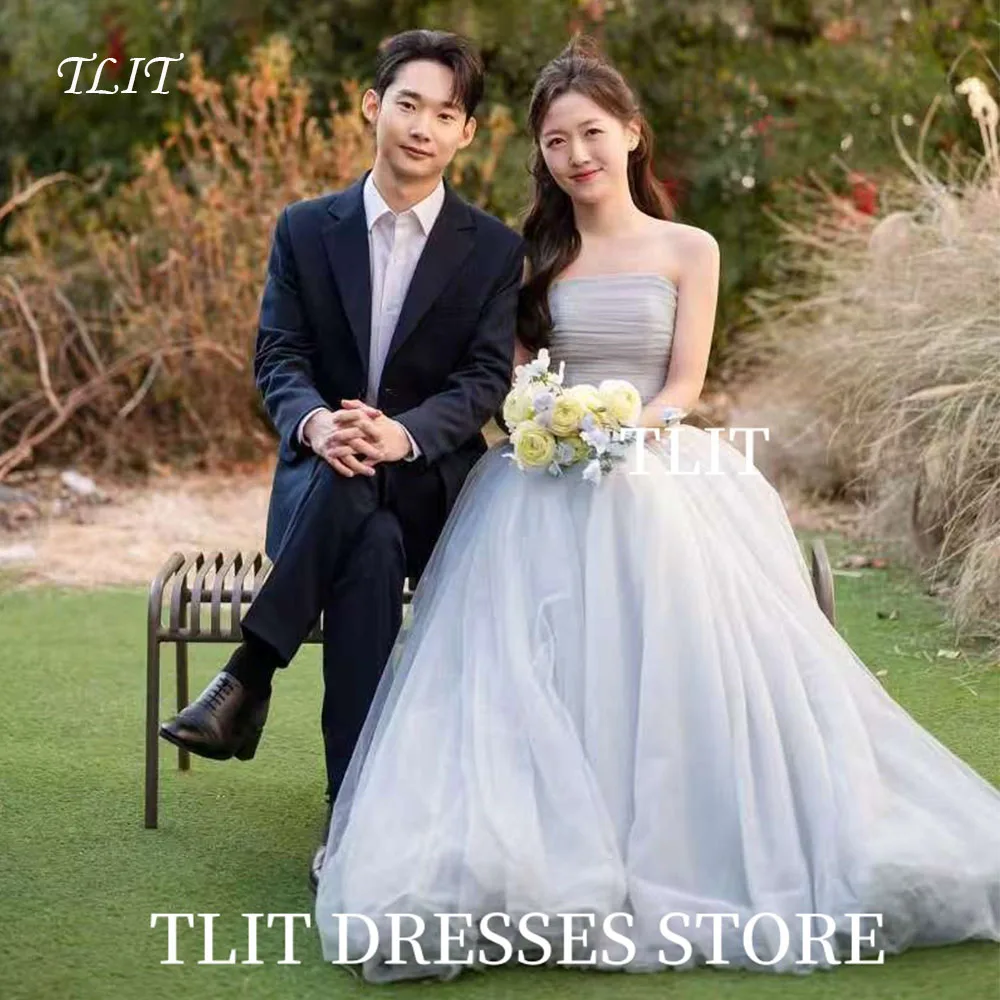 TLIT Elegant Dusty Blue Evening Dress Korea Wedding Dress Photo Shoot Strapless Prom Gowns Customized Floor-Length Gowns
TLIT Elegant Dusty Blue Evening Dress Korea Wedding Dress Photo Shoot Strapless Prom Gowns Customized Floor-Length Gowns