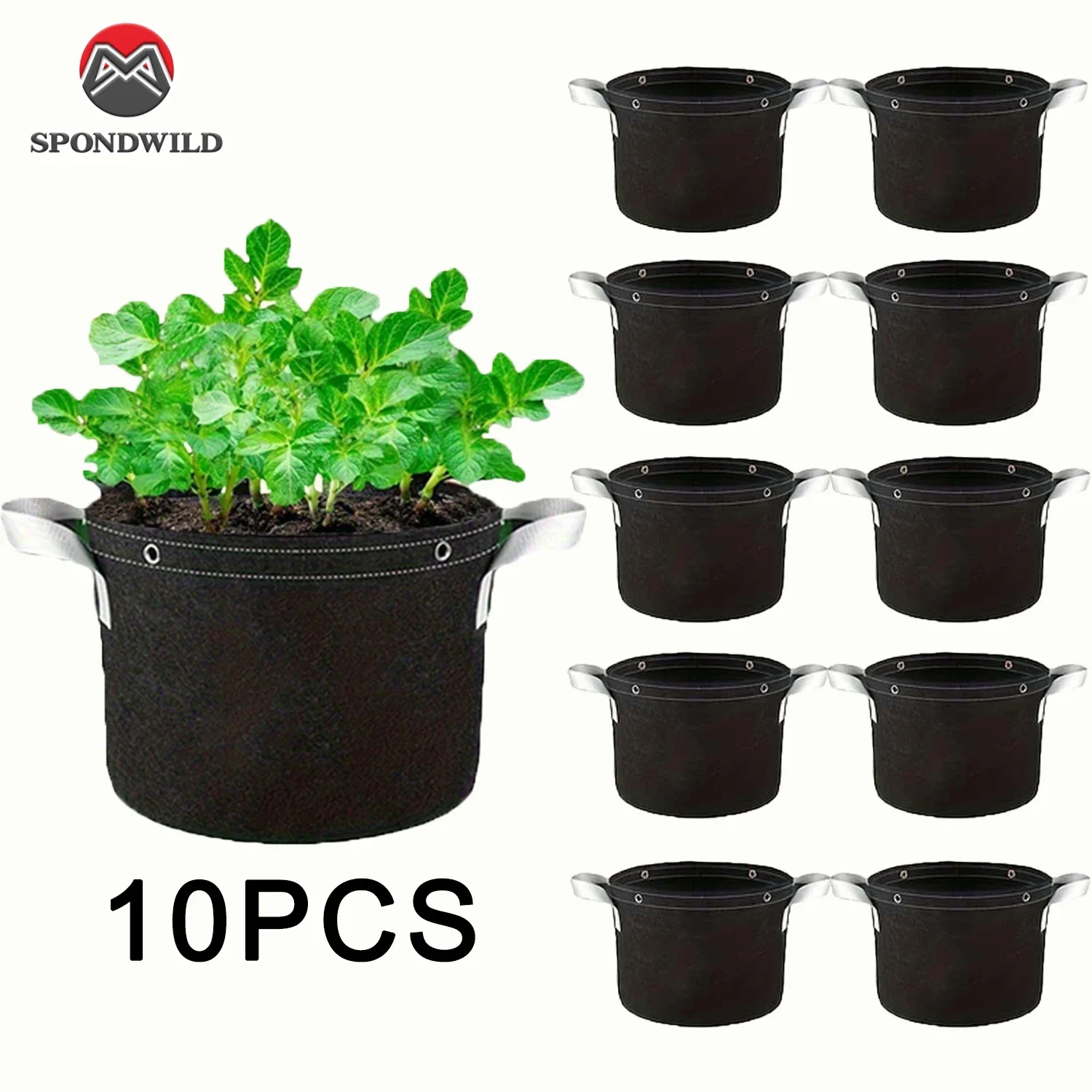 10 шт. 5-галонные пакеты для выращивания овощей, многоразовый горшок для растений с ручкой, тканевые горшки для растений для клубники, лука, чеснока
10 шт. 5-галонные пакеты для выращивания овощей, многоразовый горшок для растений с ручкой, тканевые горшки для растений для клубники, лука, чеснока
