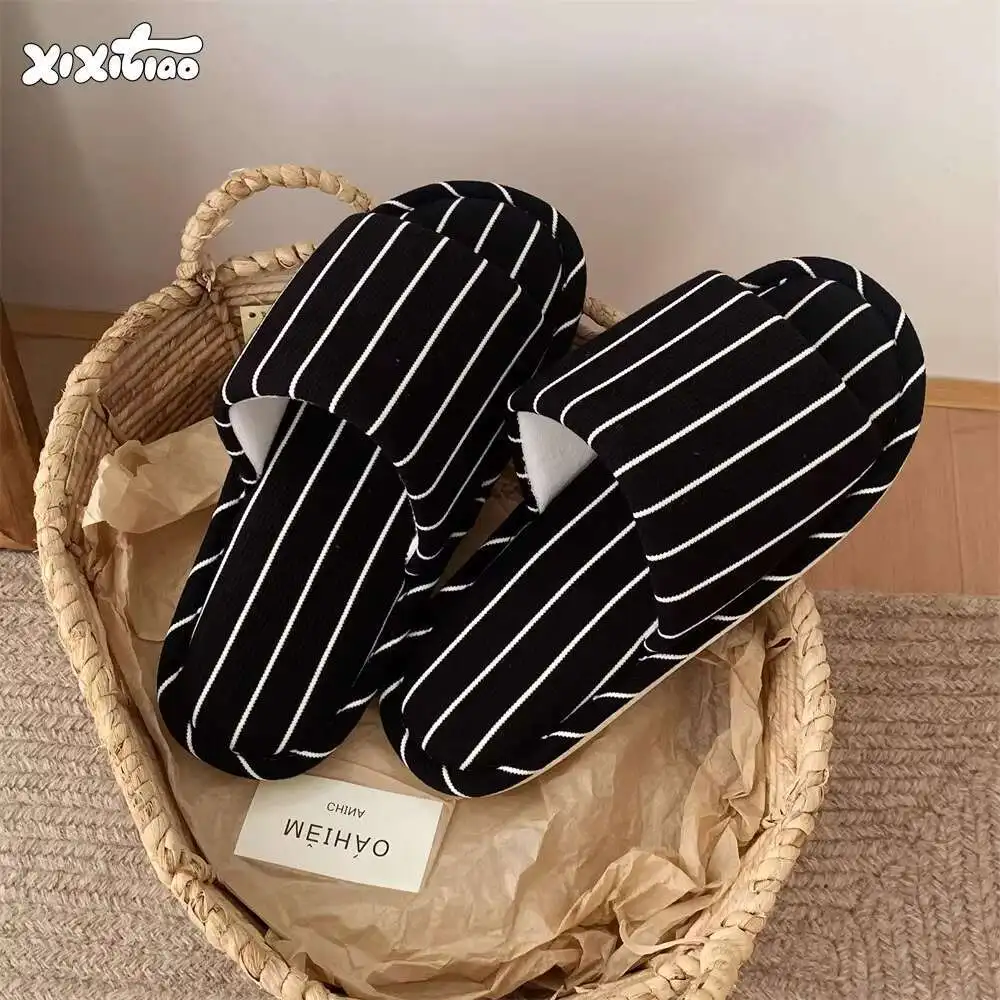 Весенние и осенние хлопковые тапочки, домашние тапочки, теплая плюшевая домашняя обувь, льняные нескользящие бесшумные туфли на плоской подошве, домашние шлепанцы для пар
Весенние и осенние хлопковые тапочки, домашние тапочки, теплая плюшевая домашняя обувь, льняные нескользящие бесшумные туфли на плоской подошве, домашние шлепанцы для пар