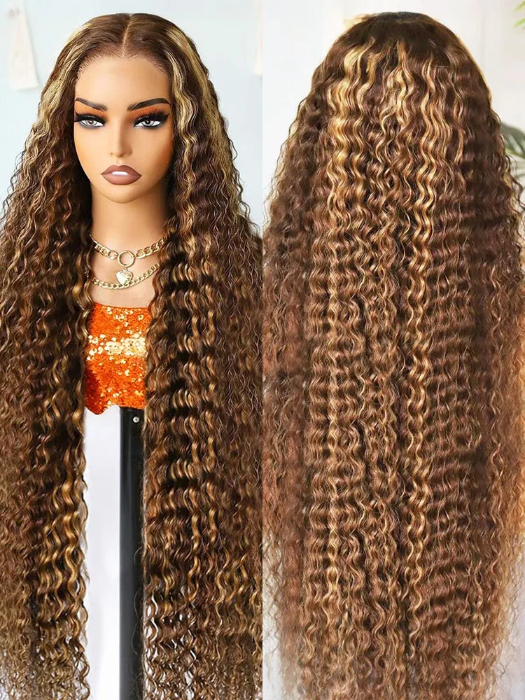 4/27 Deep Wave 13x6 Hd Lace Frontal Wig Pre Plucked With Baby Hair Highlight Blonde Ombre Colored Water Curly Wave 13x4 Transparent Lace Front Wig 250% Density
4/27 Deep Wave 13x6 Hd Lace Frontal Wig Pre Plucked With Baby Hair Highlight Blonde Ombre Colored Water Curly Wave 13x4 Transparent Lace Front Wig 250% Density