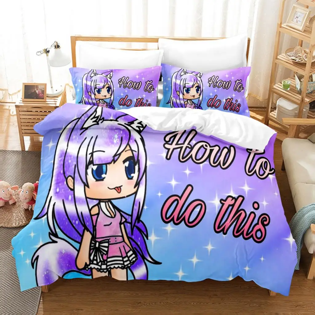 3D Print Anime Kawaii The Gacha Girl Bedding Sets Duvet Cover Set With Pillowcase Twin Full Queen King Bedclothes Bed Linen
3D Print Anime Kawaii The Gacha Girl Bedding Sets Duvet Cover Set With Pillowcase Twin Full Queen King Bedclothes Bed Linen