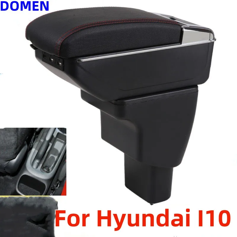 Car Armrest box For Hyundai I10 Rotatable Center Centre Console Storage Box with USB interface decoration accessories
Car Armrest box For Hyundai I10 Rotatable Center Centre Console Storage Box with USB interface decoration accessories