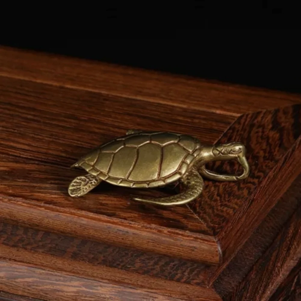 Solid Brass Sea Turtle Figurine Small Statue Home Ornament Collectibles
Solid Brass Sea Turtle Figurine Small Statue Home Ornament Collectibles