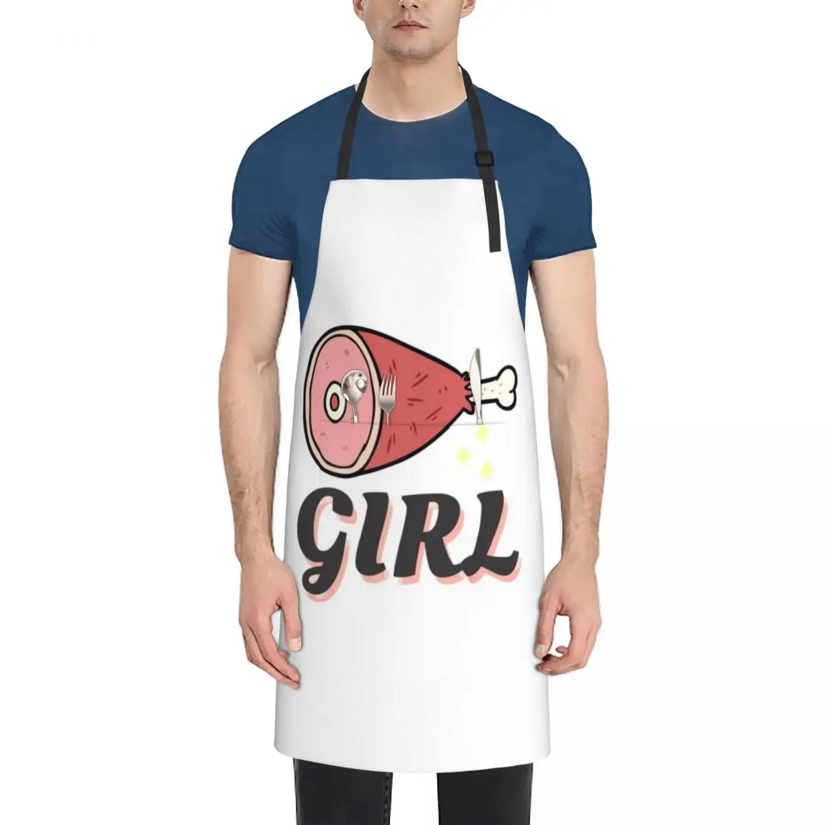 Ham Girl Apron man chef uniform custom women's kitchen Household Items Useful Apron
Ham Girl Apron man chef uniform custom women's kitchen Household Items Useful Apron