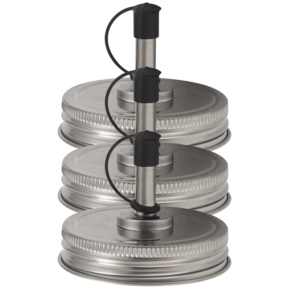 3 Pcs Soy Sauce Mason Jar Lids Shaker Stainless Steel Oil Bottle Spout Glass Dispenser
3 Pcs Soy Sauce Mason Jar Lids Shaker Stainless Steel Oil Bottle Spout Glass Dispenser