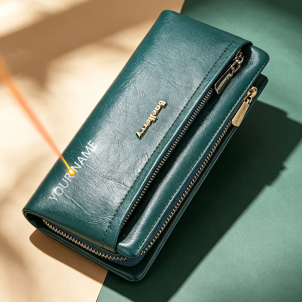 Baellerry Long Women Wallets Bag Phone Pocket Name Engraved Brand Female Wallet Zipper Card Holder Women's Purse For Girls
Baellerry Long Women Wallets Bag Phone Pocket Name Engraved Brand Female Wallet Zipper Card Holder Women's Purse For Girls