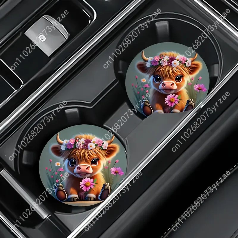 Fun Cow Car Coasters 2pcs Absorbent Anti Slip Car Coasters Scalding Waterproof Easy Clean Car Interior Accessories
Fun Cow Car Coasters 2pcs Absorbent Anti Slip Car Coasters Scalding Waterproof Easy Clean Car Interior Accessories