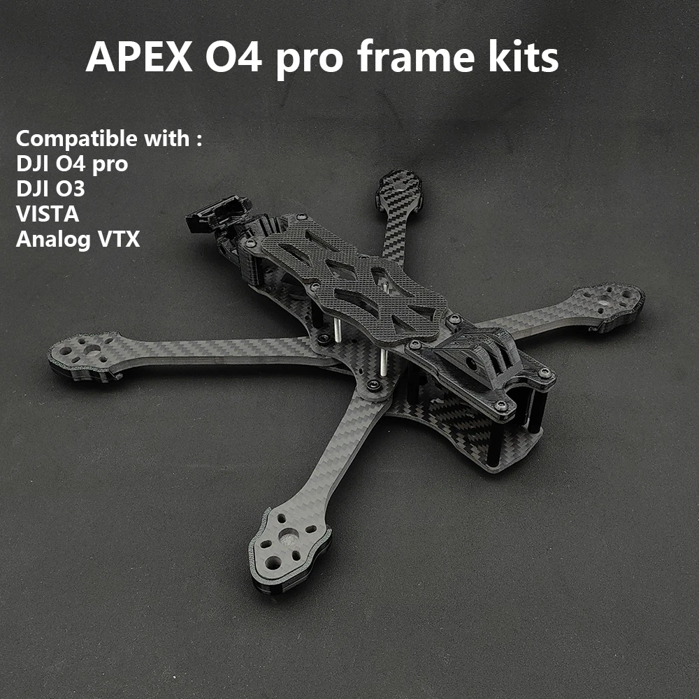 APEX O4 pro Frame DC/X 5in For DJI O4 Pro /O3 Air Unit RC Racing Drone Quadcopter For CADDX vista polar nebula pro RunCam Link
APEX O4 pro Frame DC/X 5in For DJI O4 Pro /O3 Air Unit RC Racing Drone Quadcopter For CADDX vista polar nebula pro RunCam Link