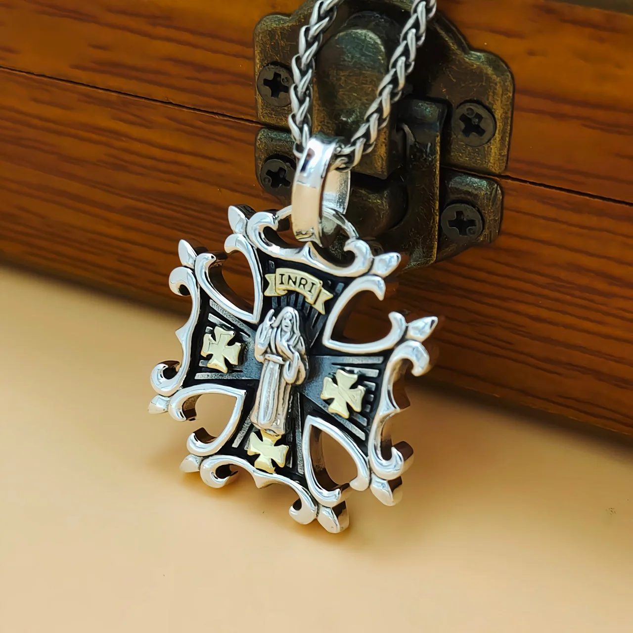 sterling silver casualniche stylesense of designfashion trendy easiest for matchhip hop stylestylishretro goddess cross pendant
sterling silver casualniche stylesense of designfashion trendy easiest for matchhip hop stylestylishretro goddess cross pendant