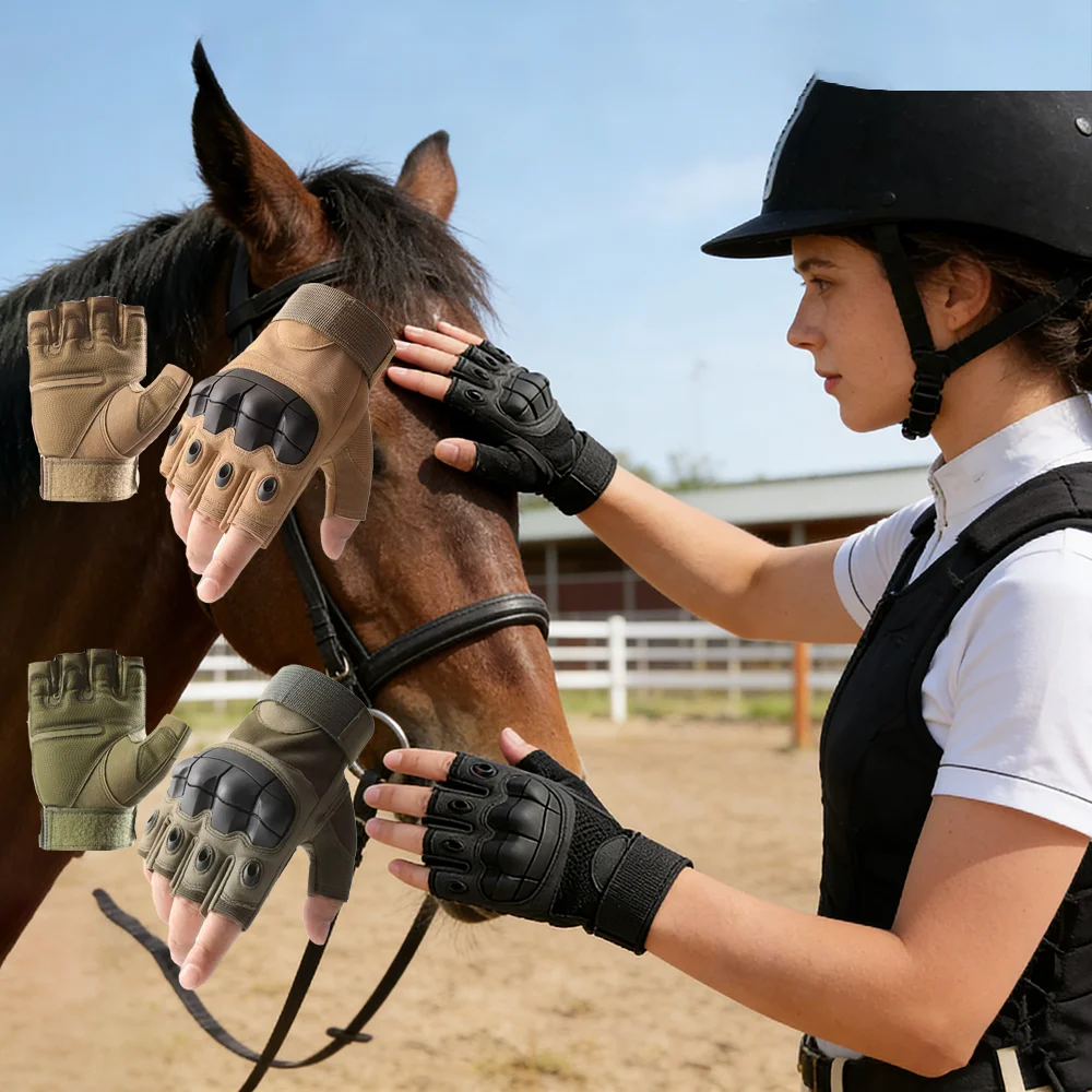 Tactical Equipment Half Finger Gloves Soft Shell Outdoor Training Wear-resistant Anti Slip Glove Adjustment Tactical Accessories
Tactical Equipment Half Finger Gloves Soft Shell Outdoor Training Wear-resistant Anti Slip Glove Adjustment Tactical Accessories