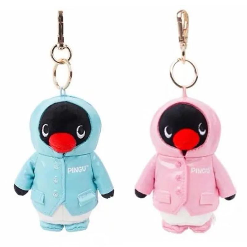 New Kawaii Pingu Pinga Penguin Raincoat Plush Keychain 10CM Kids Stuffed Toys Small Pendant For Children Gifts
New Kawaii Pingu Pinga Penguin Raincoat Plush Keychain 10CM Kids Stuffed Toys Small Pendant For Children Gifts