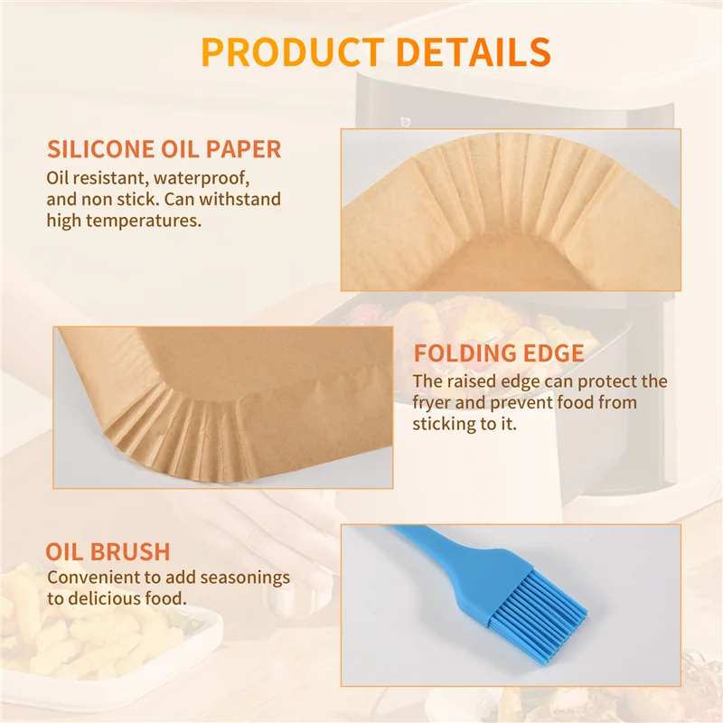 2025 Trendbaking Paper For Hot Air Fryer Square (20 Cm) Pack Of 100 Airfryer Baking Paper Disposable Non-Stick Paper Hot Air Fry
2025 Trendbaking Paper For Hot Air Fryer Square (20 Cm) Pack Of 100 Airfryer Baking Paper Disposable Non-Stick Paper Hot Air Fry