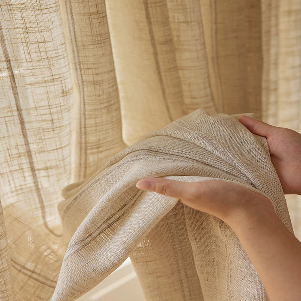 Японские полупрозрачные полосатые шторы из чистого льна, легкие солнцезащитные занавески с эффектом рассеивания света для гостиной, спальни, балкона
Японские полупрозрачные полосатые шторы из чистого льна, легкие солнцезащитные занавески с эффектом рассеивания света для гостиной, спальни, балкона