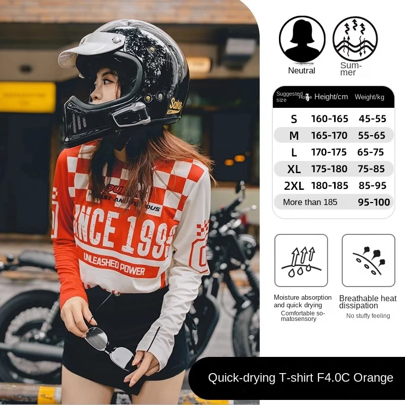 Motorcycles Quick-drying Clothes Retro Motorcycle Cycling Clothes Outdoor Male Women's Tops Breathable Sunscreen T-shirts Summer
Motorcycles Quick-drying Clothes Retro Motorcycle Cycling Clothes Outdoor Male Women's Tops Breathable Sunscreen T-shirts Summer