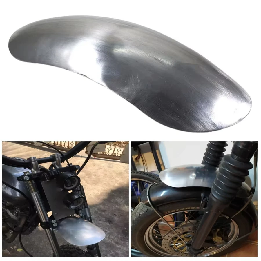 Universal Short Front Motorcycle Mudguard Unpainted Silver Metal Fender Mud Guard For Honda Yamaha Kawasaki Suzuki KTM Harley
Universal Short Front Motorcycle Mudguard Unpainted Silver Metal Fender Mud Guard For Honda Yamaha Kawasaki Suzuki KTM Harley