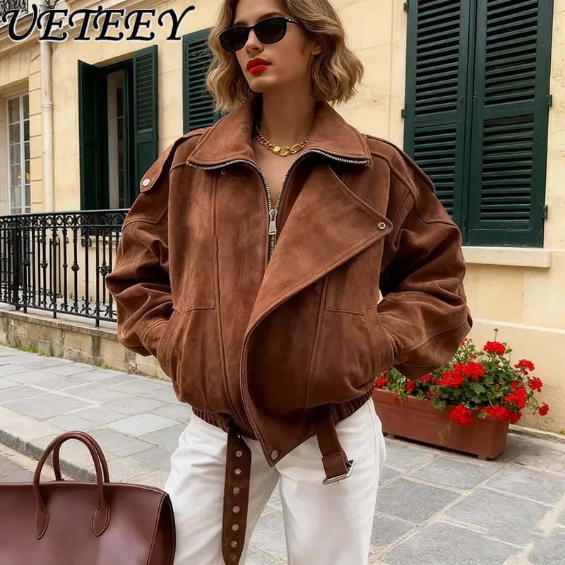 European and American Street Style Trendy Short Jacket Autumn New Solid Color Versatile Design Long Sleeve Coat for Women
European and American Street Style Trendy Short Jacket Autumn New Solid Color Versatile Design Long Sleeve Coat for Women