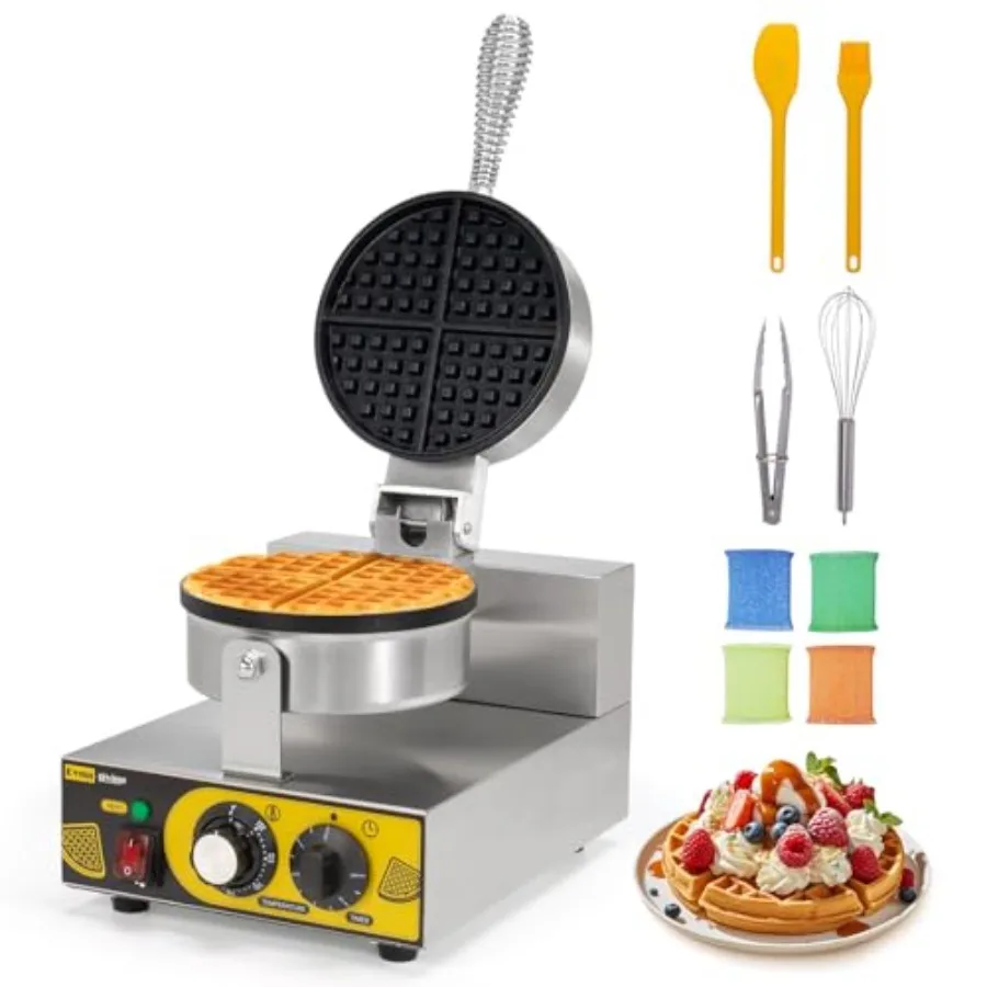 Commercial 1200W Non-stick Waffle Maker for Restaurant Hotel Home Use Electric Waffle Iron Classic Waffle Machine with Golden B
Commercial 1200W Non-stick Waffle Maker for Restaurant Hotel Home Use Electric Waffle Iron Classic Waffle Machine with Golden B