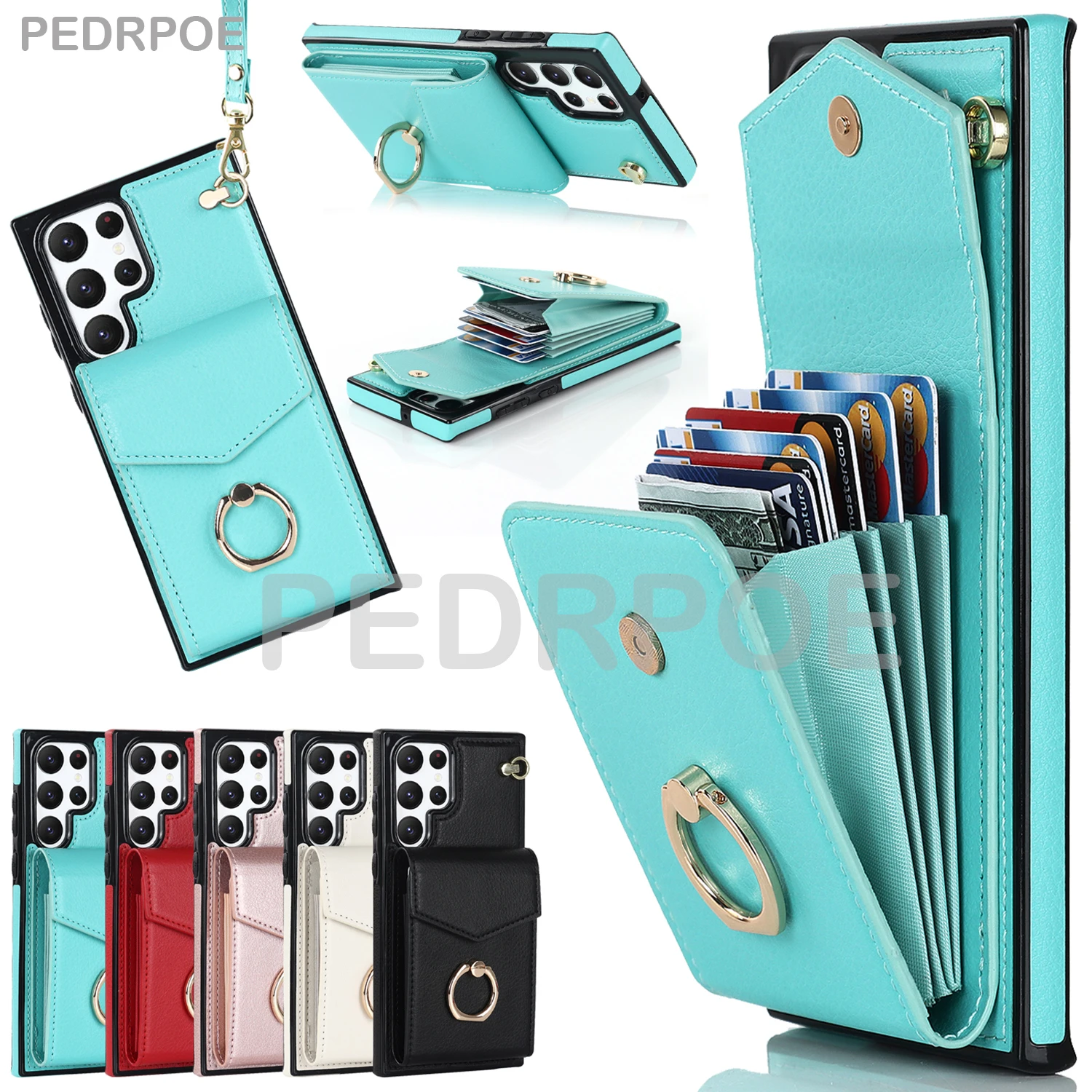 Leather wallet card pack mobile phone case For S22 Ultra S21 PLUS S20 FE NOTE20Ultra Note10Plus Protective Shell Hand rope Cover
Leather wallet card pack mobile phone case For S22 Ultra S21 PLUS S20 FE NOTE20Ultra Note10Plus Protective Shell Hand rope Cover