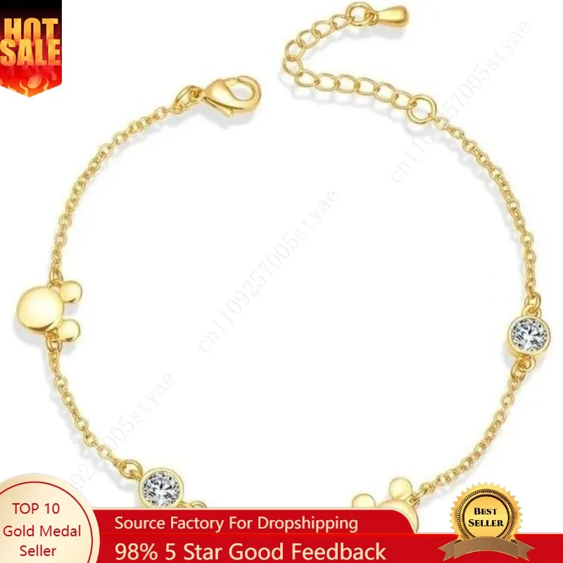 Mouse Bowknot Butterfly Bracelet Cubic Zirconia Adjustable Chain Hand Wrist Bracelets Cute Jewelry Gifts for Women
Mouse Bowknot Butterfly Bracelet Cubic Zirconia Adjustable Chain Hand Wrist Bracelets Cute Jewelry Gifts for Women