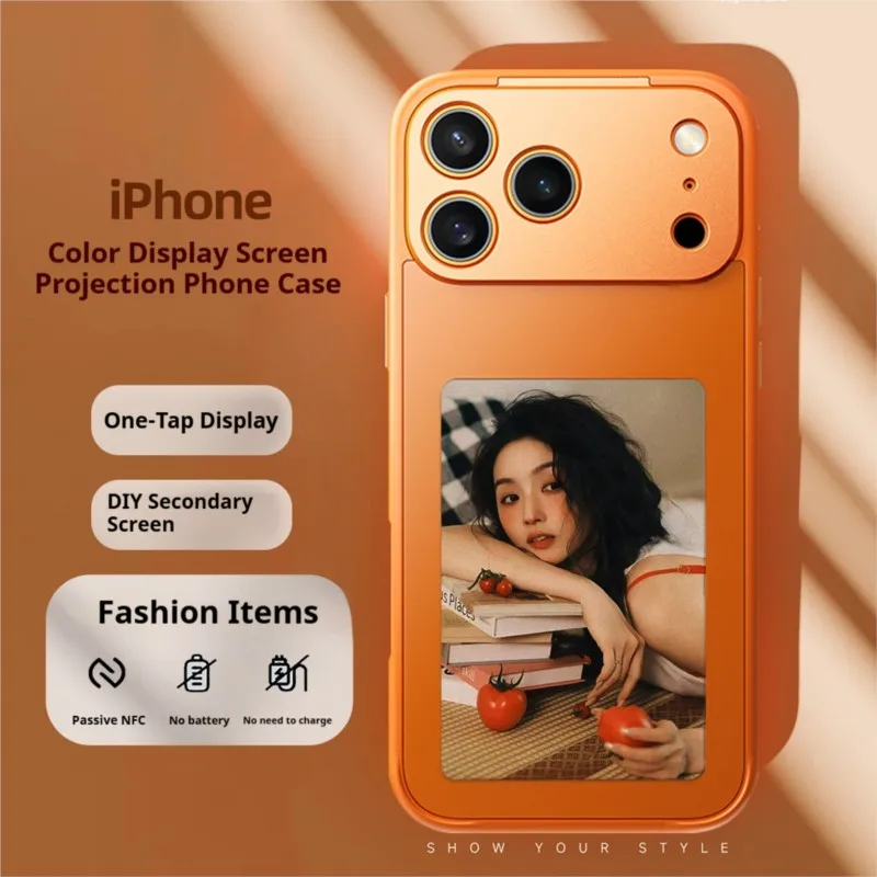 E-Ink NFC Function Memories Phone Case For Iphone 16/17 Pro Max Wireless Screen Mirroring Screen Phone Cover Fundas Battery Free
E-Ink NFC Function Memories Phone Case For Iphone 16/17 Pro Max Wireless Screen Mirroring Screen Phone Cover Fundas Battery Free