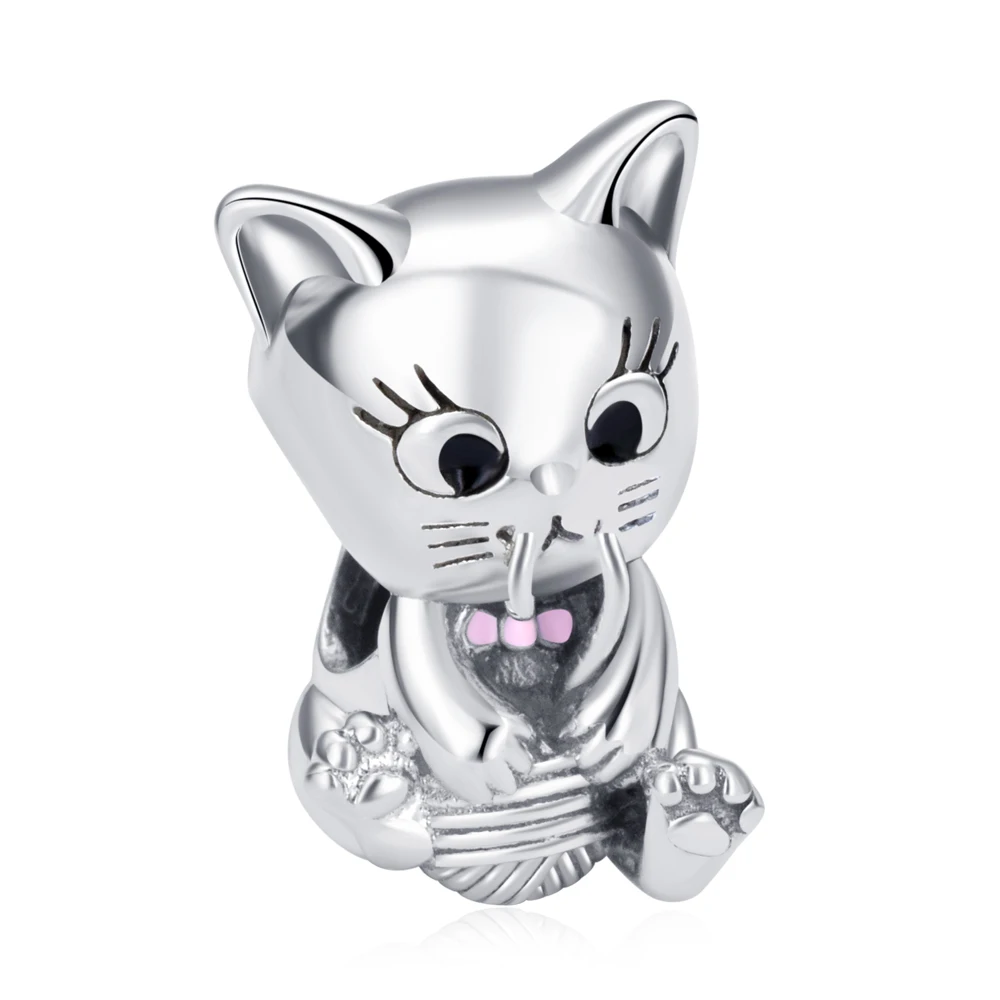 PANQDIY Genuine 925 Sterling Silver Cat Charms Pendant Fit For Women Bracelet Making Jewelry Beads Gift
PANQDIY Genuine 925 Sterling Silver Cat Charms Pendant Fit For Women Bracelet Making Jewelry Beads Gift