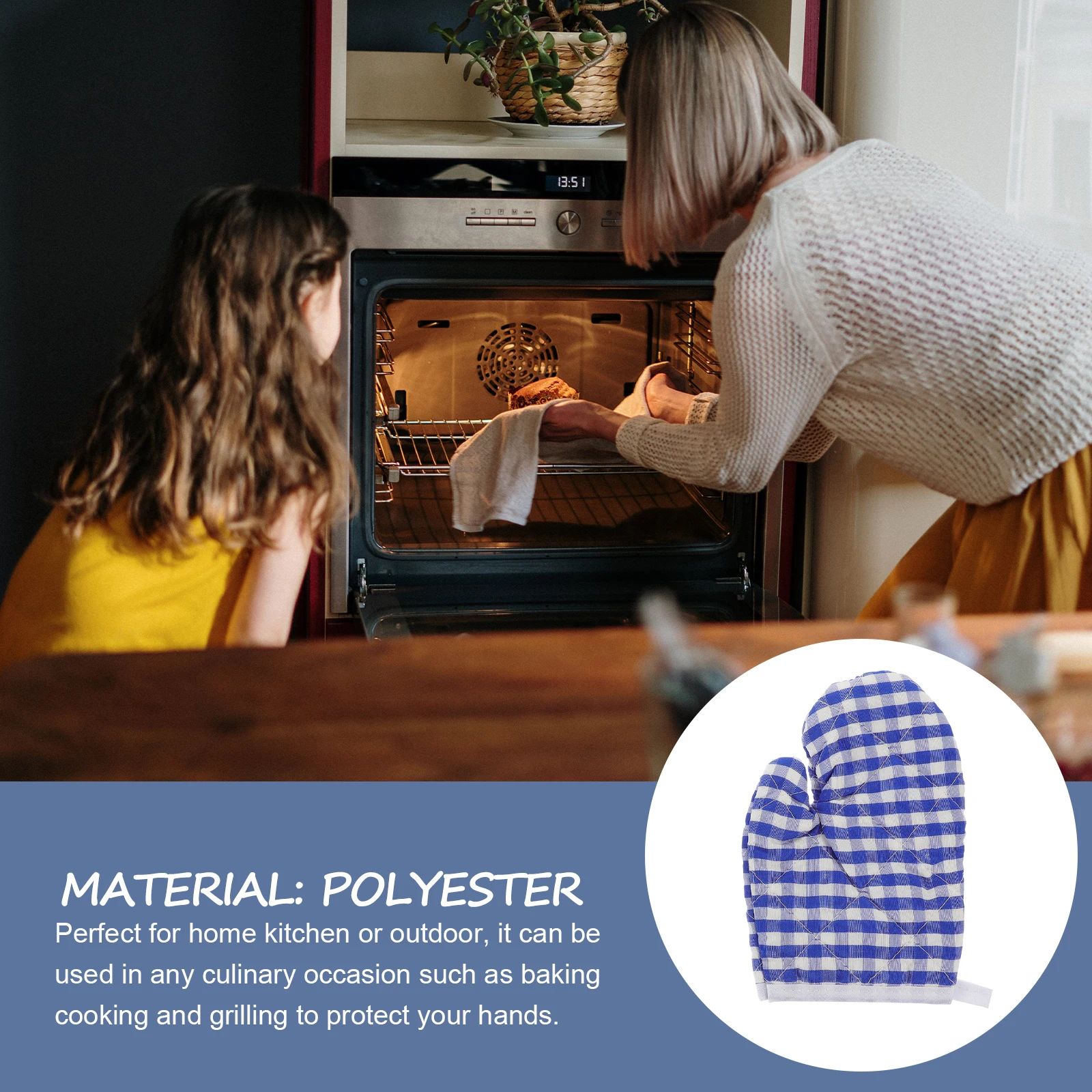 2 Pcs Kids Baking Mitt Insulation Gloves Play Oven Resistant Blue Polyester Mittens
2 Pcs Kids Baking Mitt Insulation Gloves Play Oven Resistant Blue Polyester Mittens